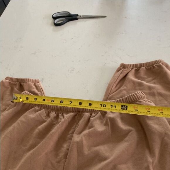 Aerie OTT Offline Cloud Fleece High Rise Soft AF Drawstring Joggers Tan - Picture 3 of 5